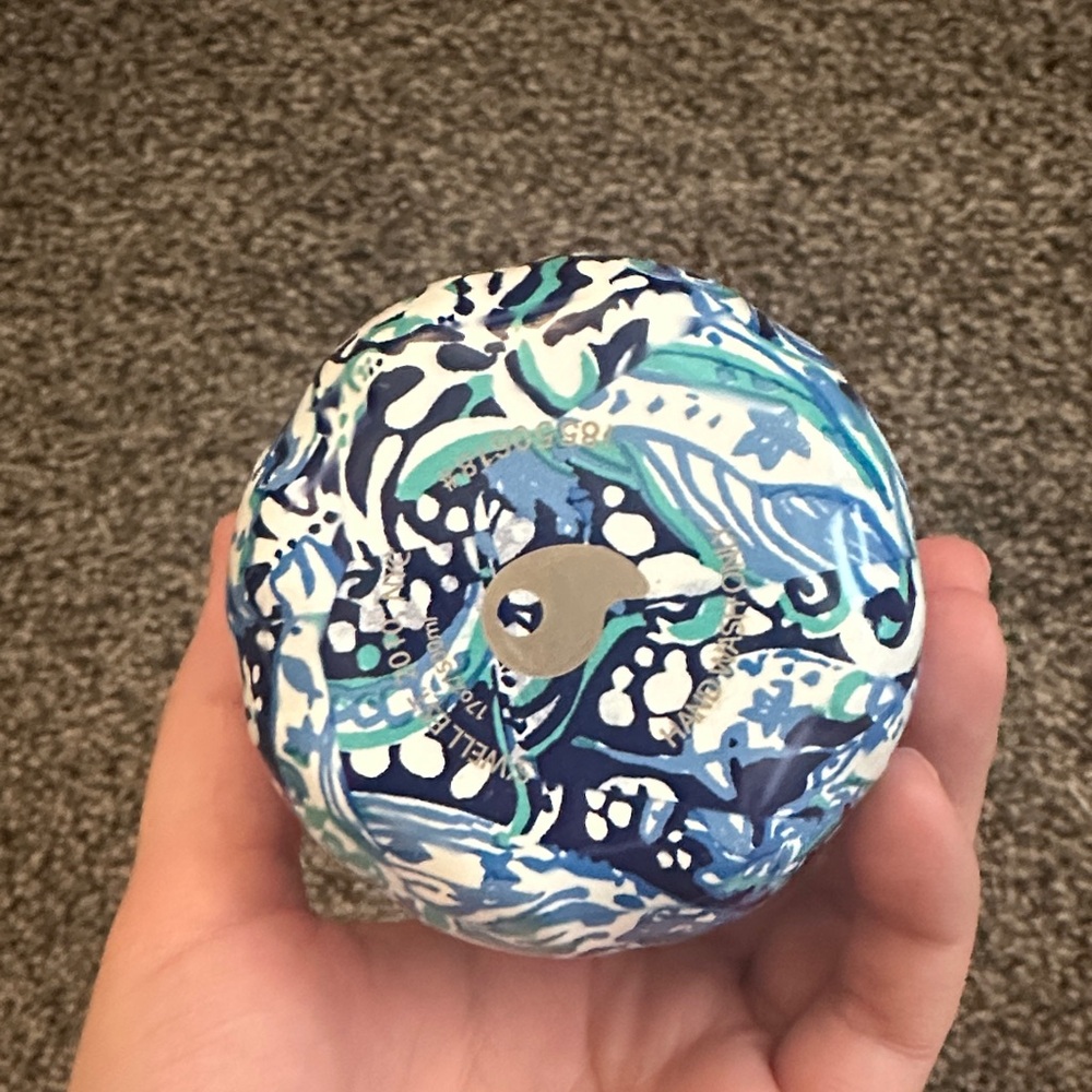 Limited Edition Lilly Pulitzer x S'well Blue and White Floral Water Bottle - Picture 2 of 3